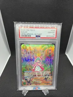2024 One Piece Sugar SP Alternate OP04-024 Wings of The Captain English PSA 10 - Image 1