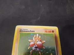 Hitmonchan 007/102 Base Set Holo Pokemon Card Rare Sunbleached - Image 2