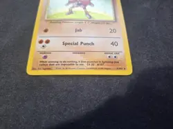 Hitmonchan 007/102 Base Set Holo Pokemon Card Rare Sunbleached - Image 4