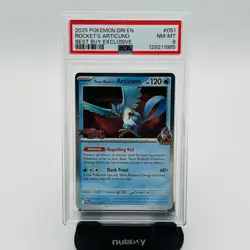 2025 POKEMON DRI BEST BUY EXCLUSIVE #051 TEAM ROCKET'S ARTICUNO PSA 8 CARD TCG - Image 1