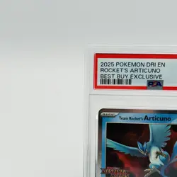 2025 POKEMON DRI BEST BUY EXCLUSIVE #051 TEAM ROCKET'S ARTICUNO PSA 8 CARD TCG - Image 5