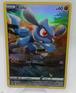 Riolu GG26/GG70 Crown Zenith Galarian Gallery Full Art Holo Pokemon Card - Image 1