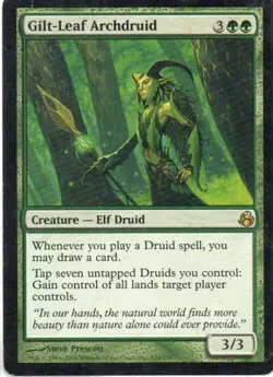 MTG: Morningtide: Gilt-Leaf Archdruid: Moderately Played Condition - Image 1