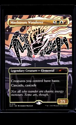 2023 MTG Magic The Gathering SLD Secret Lair Borderless #1319 Maelstrom Wanderer - Image 1