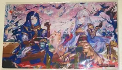 MTG Magic Wandering Emperor cherry blossoms viewing Playmat New Japan Genuine - Image 1