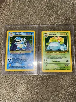 Base Set 2 Blastoise and Venusaur Holo Pokemon TCG WOTC 1999 - Image 1