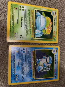 Base Set 2 Blastoise and Venusaur Holo Pokemon TCG WOTC 1999 - Image 3