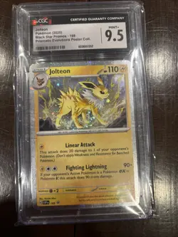 Jolteon SVP169 COSMOS HOLO PROMO SVP 169 Pokemon Card CGC Gem mint + 9.5 - Image 1