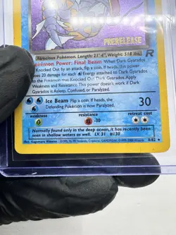Pokemon TCG Rocket Gyrados Prerelease Pokemon Promos Holo [MP] - Image 3