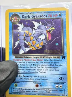 Pokemon TCG Rocket Gyrados Prerelease Pokemon Promos Holo [MP] - Image 4