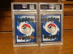 2021 CHARIZARD #4 & PIKACHU #58 POKEMON UPC CELEBRATIONS METAL PSA9 SEQUENTIAL - Image 2