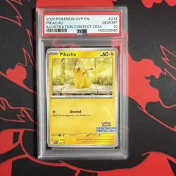 Pikachu #214 - Pokemon 2024 Illustration Contest Promo - PSA 10 - Image 1