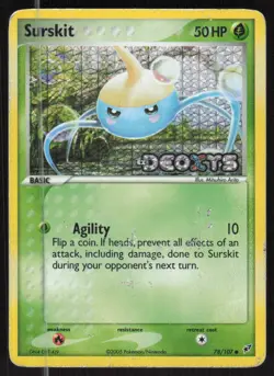 Pokemon TCG Deoxys #78/107 Surskit HP (Warped) - Image 1