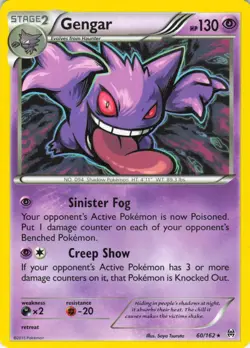 Gengar - 60/162 BREAKthrough - Pokemon TCG - 2015 - Image 1