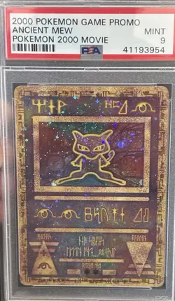 2000 Pokemon Game 2000 Movie Promo Ancient Mew Holo PSA 9 - Image 1