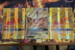 Pokemon Jumbo Card Lot of 3 Espeon & Deoxygenated GX SM240 & Two SM247 Reshiram - Image 1