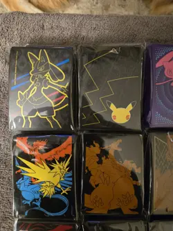 Pokemon Card Sleeves 9 SETS OF UNIQUE CARD SLIPS FROM 9 ETBS + Princess Leia - Image 2