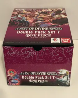 One Piece Card Game Double Pack Set 7 Display NOT SEALED A Fist Of Divine Speed - Image 1