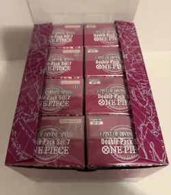 One Piece Card Game Double Pack Set 7 Display NOT SEALED A Fist Of Divine Speed - Image 2