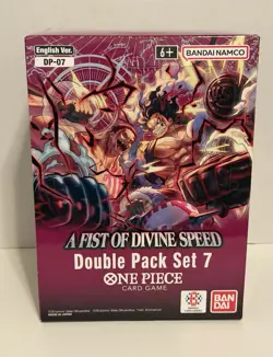 One Piece Card Game Double Pack Set 7 Display NOT SEALED A Fist Of Divine Speed - Image 4