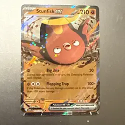 Stunfisk ex 114/217 Ascended Heroes ASC Double Rare NM TCG Pokemon Card - Image 1