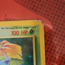 Pokemon Venusaur Base Set Holo Rare Stage 2 100 HP Card 15/102 1999 Heavy Damage - Image 2