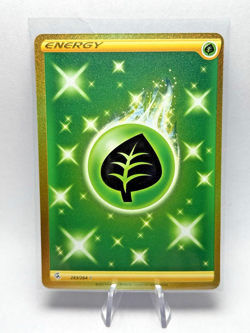 Grass Energy 283/264 Fusion Strike Full Art Secret Rare Holo Pokemon Card NM - Image 1
