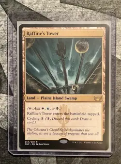 1x Raffine's Tower MTG Streets of New Capenna NM Magic Regular - Image 1
