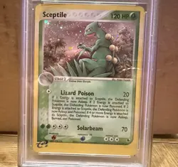 2003 POKEMON EX RUBY & SAPPHIRE #11 SCEPTILE-HOLO PSA 1 - Image 3