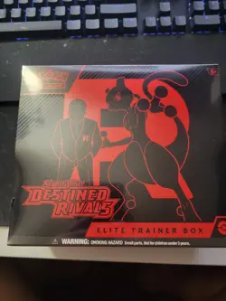 Pokemon TCG Destined Rivals Elite Trainer Box ETB NEW SEALED Small Tear - Image 1
