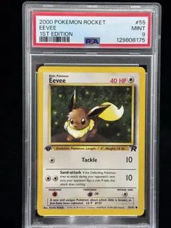 Eevee #55 1st Edition Team Rocket 2000 Pokemon PSA 9 ✨ - Image 1