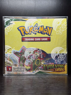 Pokemon Evolving Skies Booster Box Original Pressing 2021 With Plastic Case - Image 1