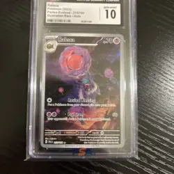 2023 PSA POKEMON PAL EN-PALDEA EVOLVED ILLUSTRATION RARE #215 RABSCA CGC 10 - Image 1