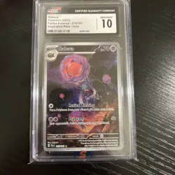 2023 PSA POKEMON PAL EN-PALDEA EVOLVED ILLUSTRATION RARE #215 RABSCA CGC 10 - Image 4