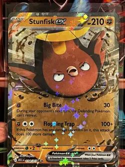 Pokemon TCG Stunfisk Ex 114/217 Holo Ultra Rare Ascended Heroes NM - Image 1