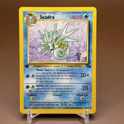 Seadra 42/62 1st Edition Fossil Pokemon TCG Regular LP - Image 1