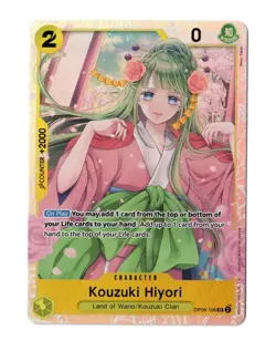 One Piece TCG English SR Super Rare Foil Card OP06-106 Kouzuki Hiyori - Image 1