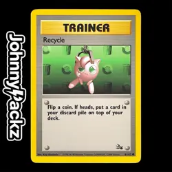 Recycle 61/62 - 1999 Fossil Unlimited WOTC - Base Edition - Pokemon Card (NM) - Image 1