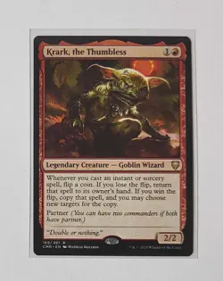 MAGIC THE GATHERING MTG CARD - Krark The Thumbless -Commmander Masters (NM) - Image 1