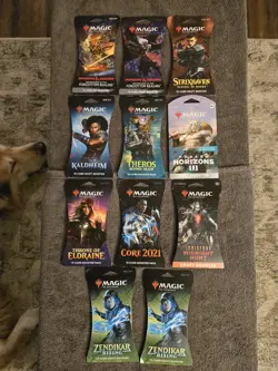 11 Magic the Gathering Pack Bundle Lot English SEALED COLLECTION NEW RETIRED - Image 1
