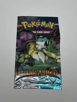 Pokemon HS Unleashed NOT Sealed English Empty Booster Pack (2010) Raikou Pack - Image 1
