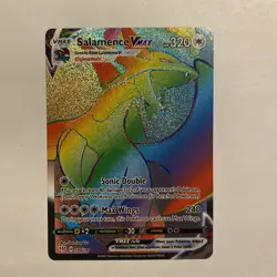 Pokemon Salamence VMAX Secret Rare Rainbow NM Darkness Ablaze 194/189 - Image 1