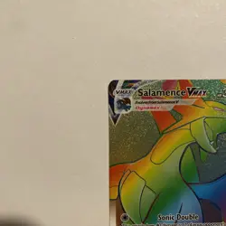 Pokemon Salamence VMAX Secret Rare Rainbow NM Darkness Ablaze 194/189 - Image 2
