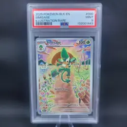 Pokemon TCG PSA 9 Simisage 090/086 Black Bolt Illustration Rare - Image 1