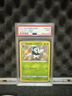 Dartrix SV002/SV122 Baby Shiny Holo Shining Fates Pokemon TCG PSA 9 - Image 1