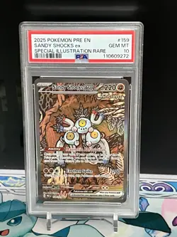 💎 POKEMON PRE EN-PRISMATIC EVOLUTIONS 159/131 SANDY SHOCKS EX SIR PSA 10 - Image 1