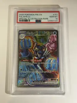 PSA 10 Palafin ex 151/131 SIR Pokemon TCG Prismatic Evolutions GEM MT - Image 1