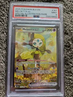 Pokemon-MELOETTA ex- #167 - 2025-SIR-PSA MINT 9 - Image 3