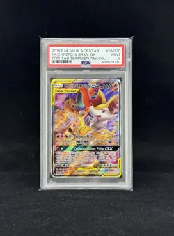 Charizard And Braixen GX SM230 PSA 9 HOLO POKEMON 2019 SM BLACK STAR PROMO #SM23 - Image 1