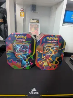 Pokemon Mega Charizard X & Y EX Tins Sealed SET OF 2 Ascended Heroes - Image 3